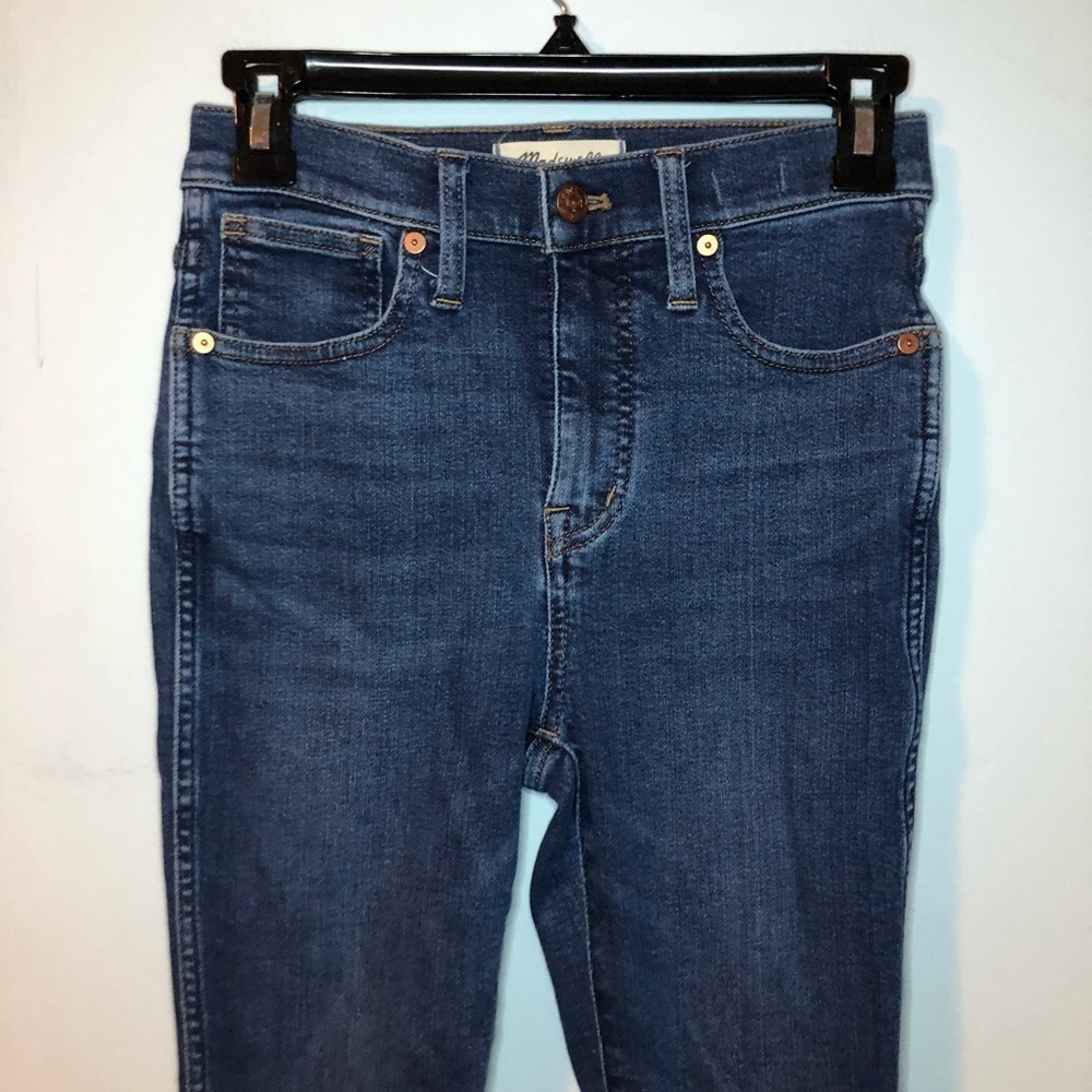 Madewell 10” High-Rise Skinny Blue Jeans Size 25 - Picture 2 of 9